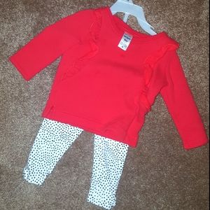 Red white holiday outfit